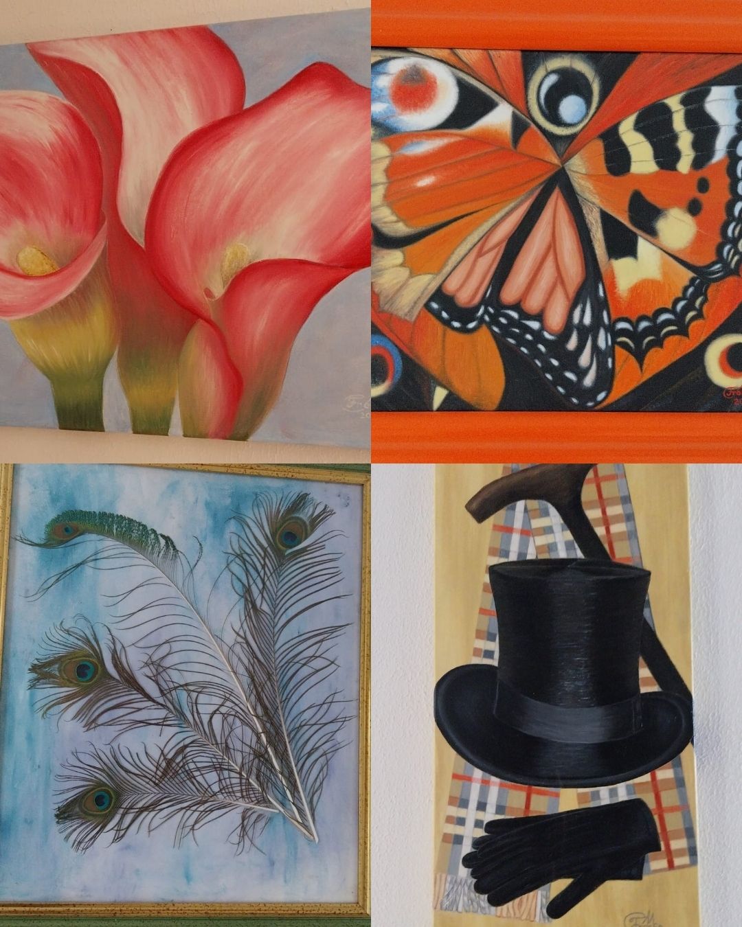 Kollage aus Ölgemälden von Franke Arts